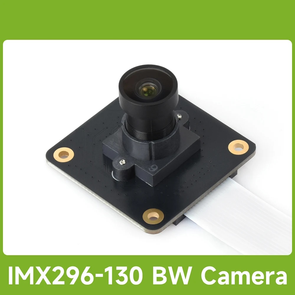 Raspberry Pi Global Shutter Camera Imx296 - Waveshare IMX296 1.6MP M12 Mono Camera,