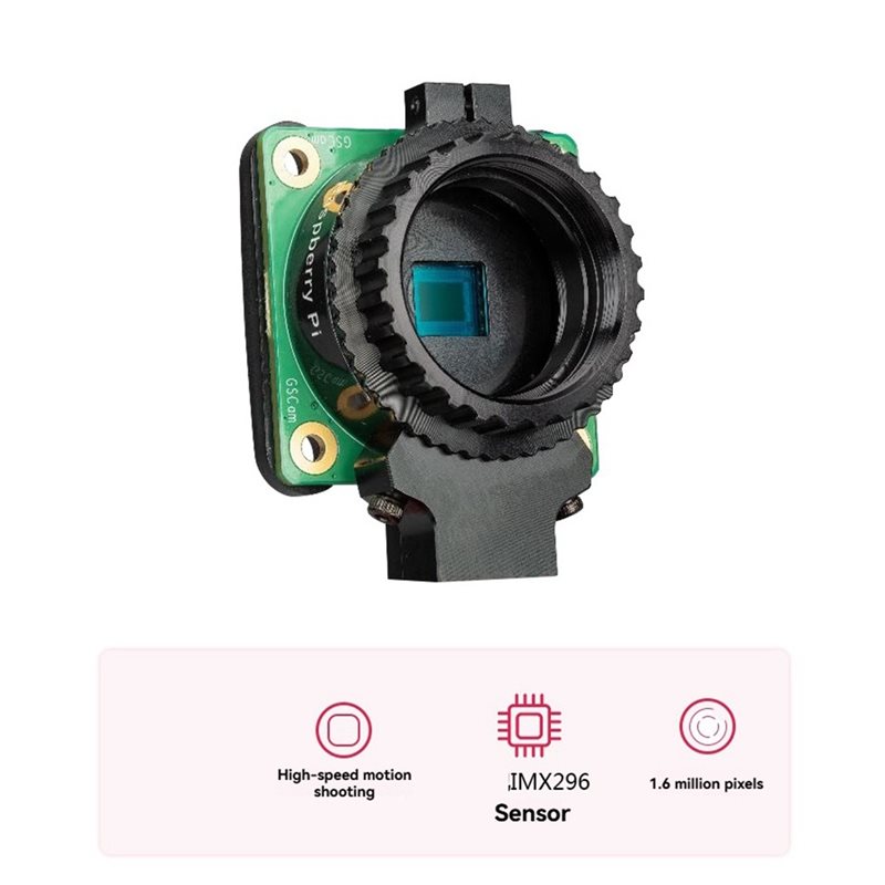 Global Shutter Camera Module I - огляд і ціна Raspberry Pi Global Shutter Camera Imx296